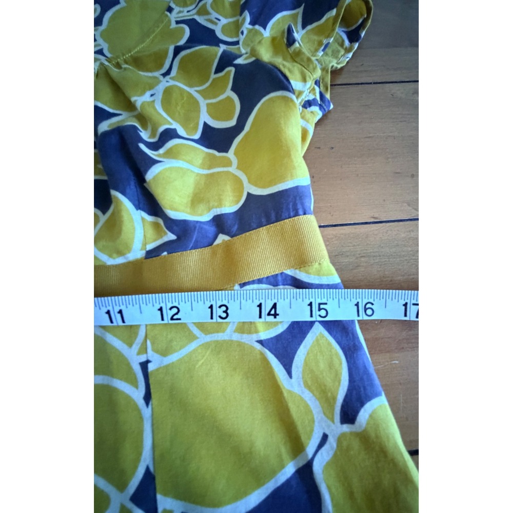 Boden Yellow Floral Scoop-Neck Blouse - Picture 7 of 10